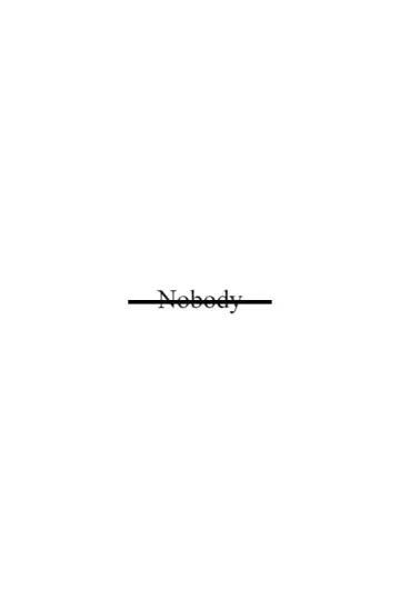 Poster to the movie "Nobody" #35875