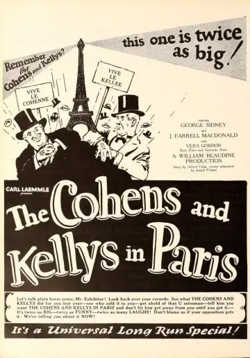 Poster to the movie "The Cohens and the Kellys in Paris" #1574070