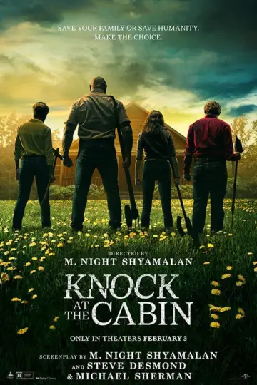 Poster to the movie "Knock at the Cabin" #864152