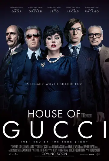 Poster to the movie "House of Gucci" #274777