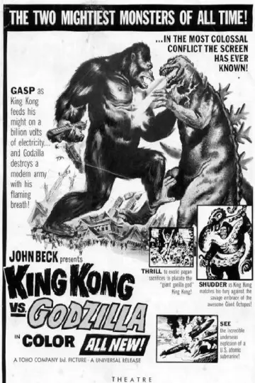 Poster to the movie "King Kong vs. Godzilla" #1027662