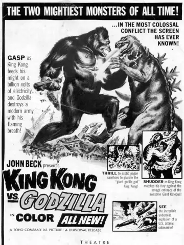 Poster to the movie "King Kong vs. Godzilla" #1027666