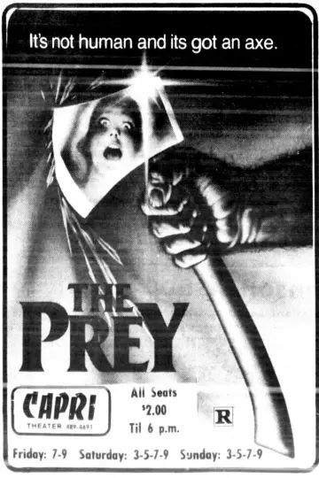 Poster to the movie "The Prey" #1136002