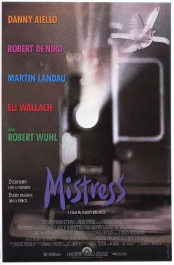 Poster to the movie "Mistress" #1096524