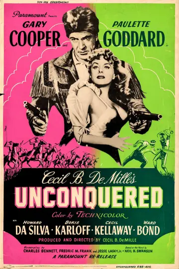 Poster to the movie "Unconquered" #630115