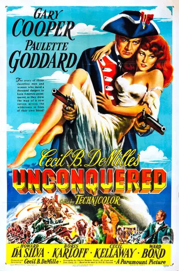 Poster to the movie "Unconquered" #630131