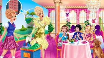 Backdrop to the movie "Barbie: Princess Charm School" #848484