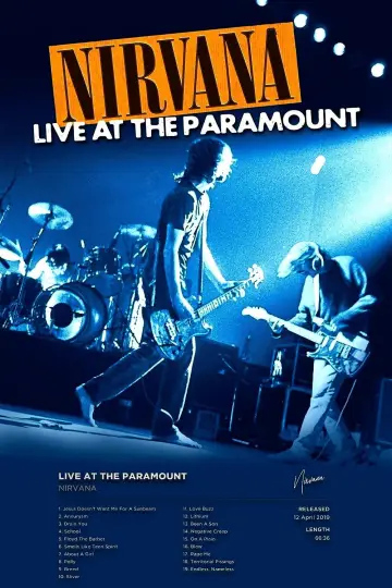 Poster to the movie "Nirvana: Live at the Paramount" #1059590