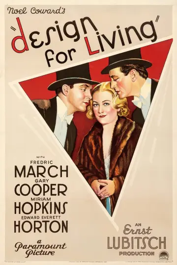 Poster to the movie "Design for Living" #1108460