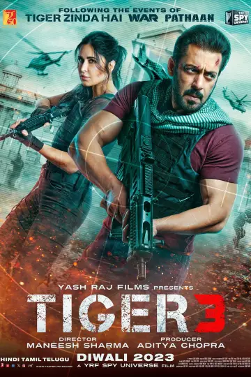 Poster to the movie "Tiger 3" #947094