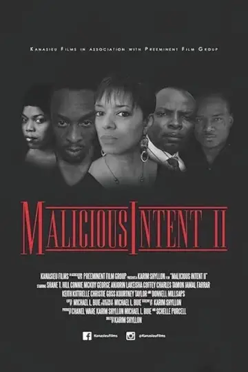 Poster to the movie "Malicious Intent" #1634667