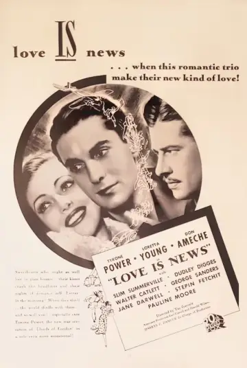 Poster to the movie "Love Is News" #1616404