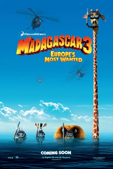 Poster to the movie "Madagascar 3: Europe
