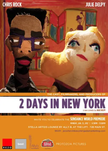 Poster to the movie "2 Days in New York" #1068168