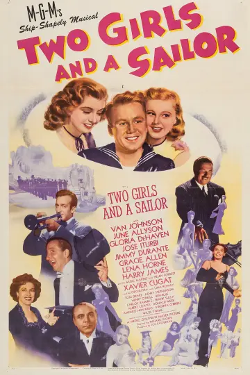 Poster to the movie "Two Girls and a Sailor" #1160625