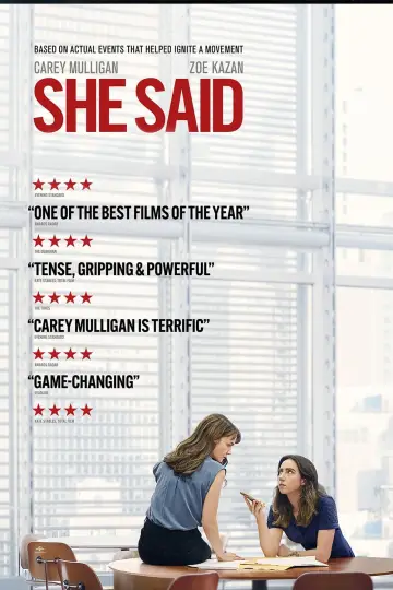 Poster to the movie "She Said" #141480