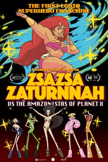 Poster to the movie "ZsaZsa Zaturnnah vs The Amazonistas of Planet X" #911586