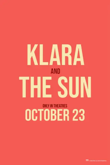 Poster to the movie "Klara and the Sun" #925563