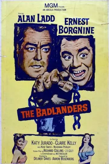 Poster to the movie "The Badlanders" #1131537
