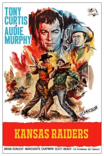 Poster to the movie "Kansas Raiders" #1130600