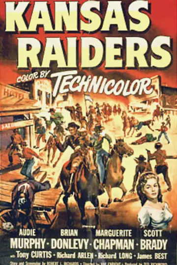 Poster to the movie "Kansas Raiders" #1130602