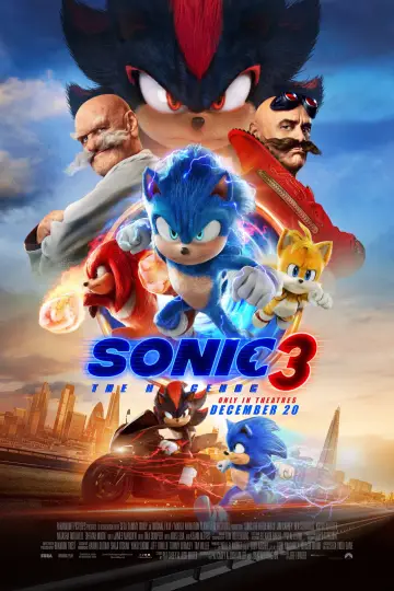 Poster to the movie "Sonic the Hedgehog 3" #552080