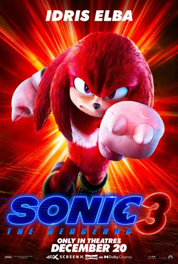 Poster to the movie "Sonic the Hedgehog 3" #552182