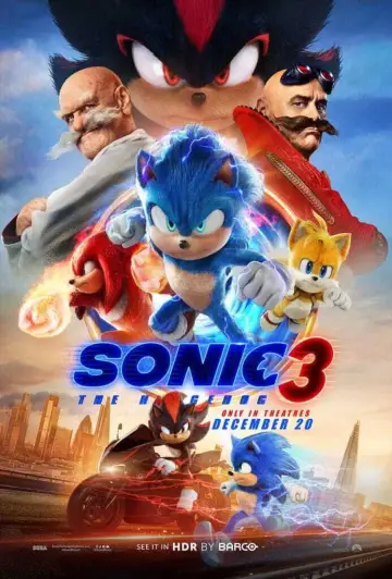Poster to the movie "Sonic the Hedgehog 3" #552316