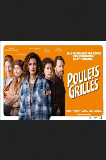 Poulets grillés poster