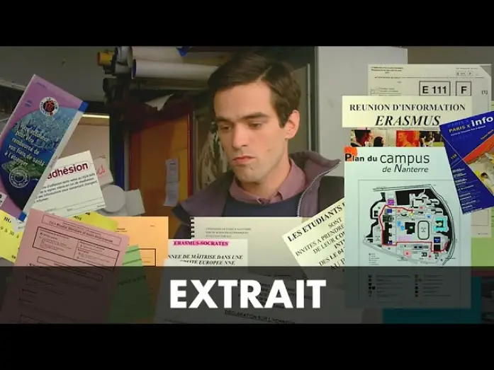 Video for the film The Spanish Apartment — Romain Duris face à l'administration de la fac - L'AUBERGE ESPAGNOLE