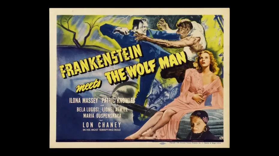 Video for the film Frankenstein Meets the Wolf Man — Frankenstein Meets the Wolf Man (1943), Re-Release Trailer