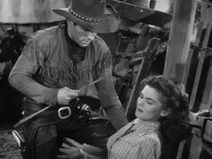 Video for the film Red River — Red River: Meet cute in the wagon circle