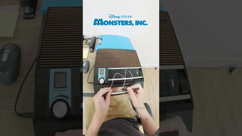 Video for the film Monsters, Inc. — Theme Song with Office Supplies | ASM(Pixa)R