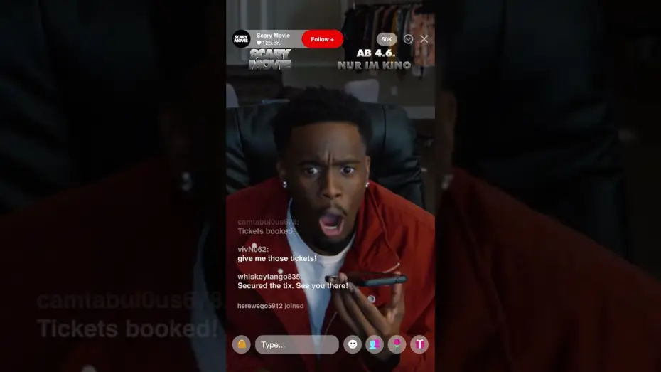 Video for the film Scary Movie — Livestream 22