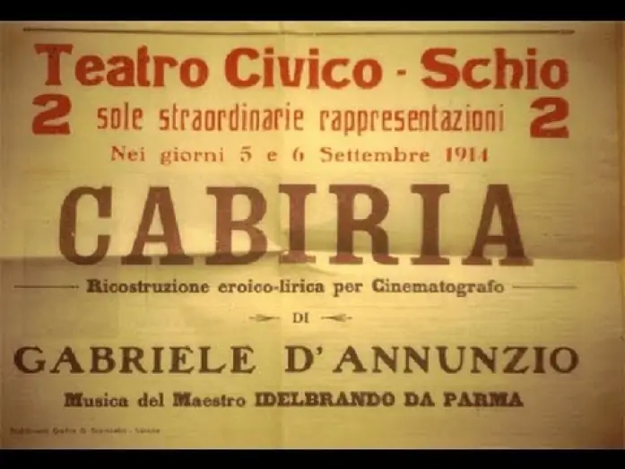 Video for the film Cabiria — TRAILER 3min "CABIRIA: 100 anni dopo"