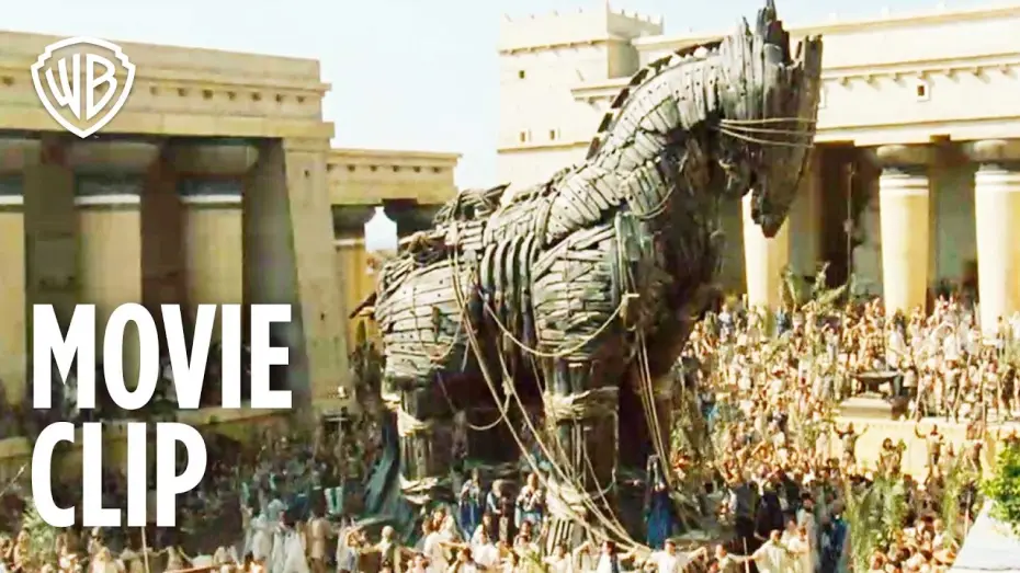 Video for the film Troy — Trojan Horse Battle Scene - Movie Clip