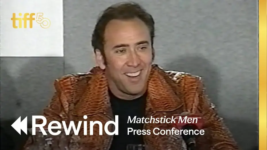 Video for the film Matchstick Men — Press Conference (2003) | TIFF REWIND