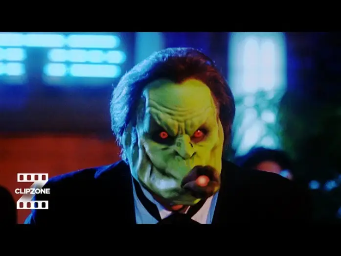Video for the film The Mask — Spitting Bullets Out of Mouth