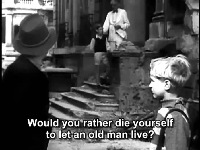 Video for the film Germany, Year Zero — Germania Anno Zero (1948) - The strong eliminate the weak