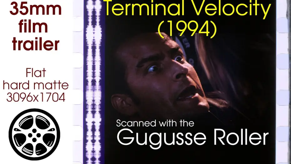 Video for the film Terminal Velocity — Terminal Velocity (1994) 35mm film trailer scan, flat hard matte, 3096x1704