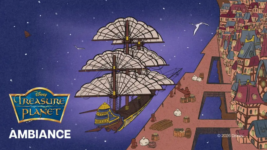 Video for the film Treasure Planet — RLS Legacy | Space Ambiance
