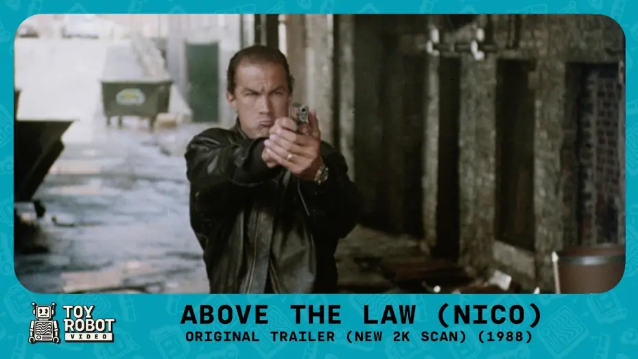 Video for the film Above the Law — Original Trailer New 2K Scan