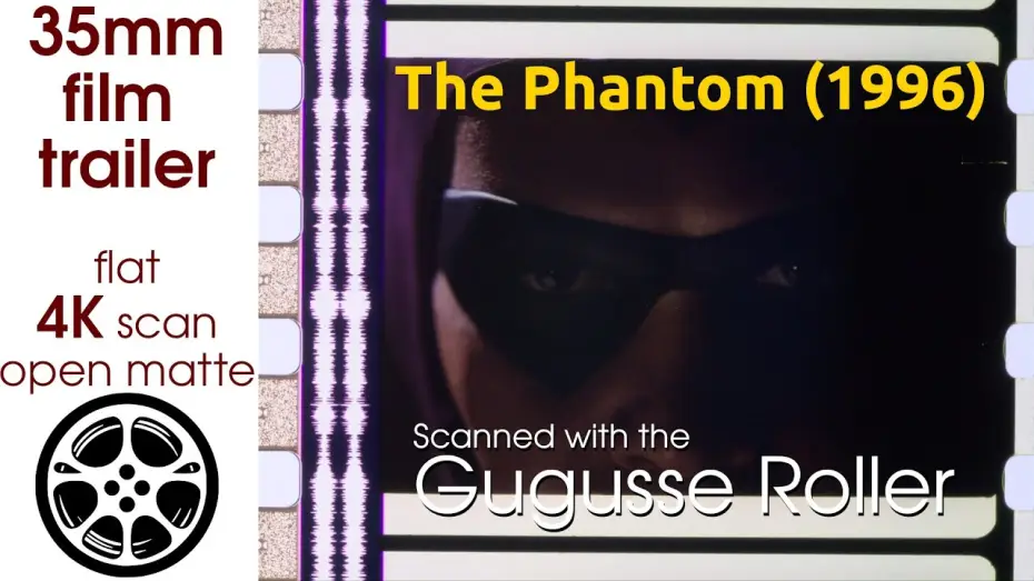 Video for the film The Phantom — The Phantom (1996) 35mm film teaser trailer, flat open matte, 4K *CROPPED