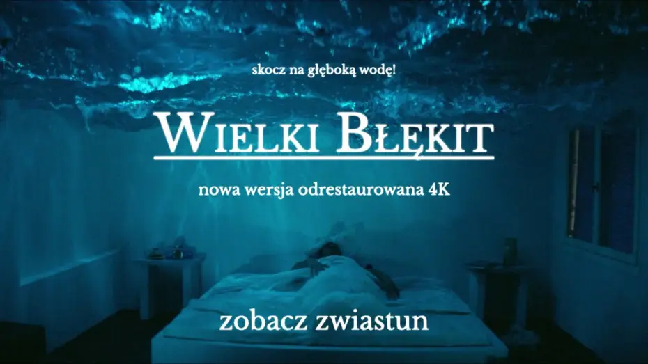 Video for the film The Big Blue — Nowy zwiastun PL wersji odrestaurowanej 4K