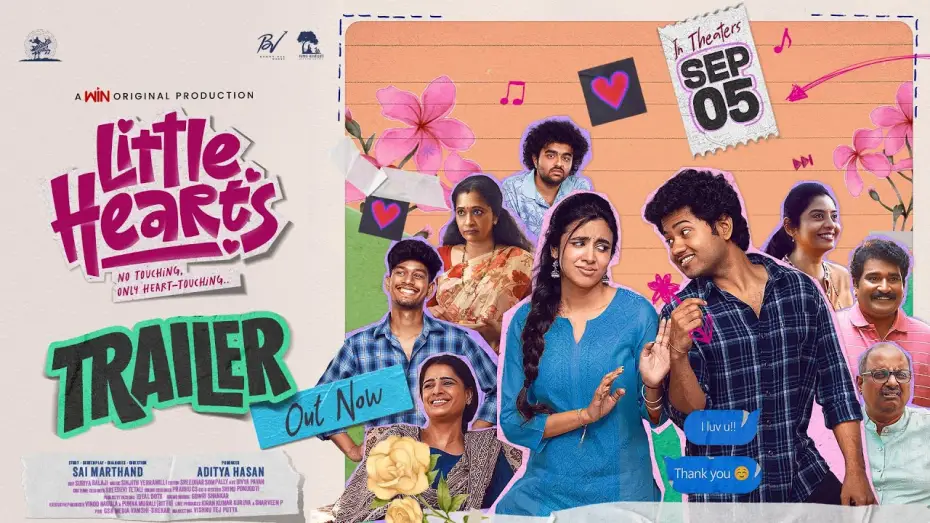 Video for the film Little Hearts — Little Hearts Trailer | Mouli, Shivani Nagaram | Sai Marthand | Aditya Hasan | Bunny Vas | Sinjith