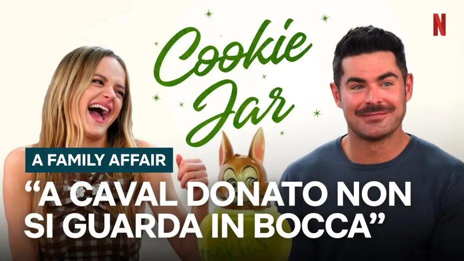 Video for the film A Family Affair — Zac Efron e Joey King alle prese con una Cookie Jar molto nostalgica [Sottotitolato]