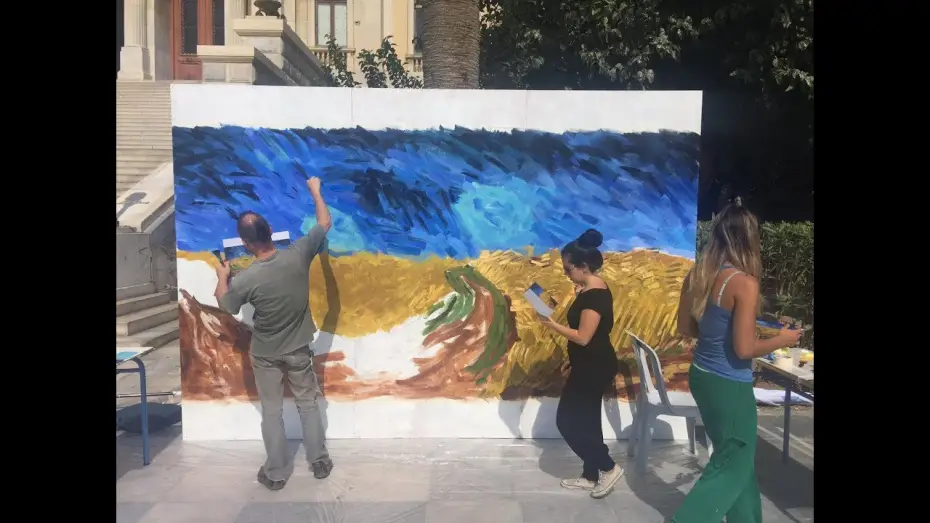 Video for the film Loving Vincent — Loving Vincent painting animation at Animasyros festival