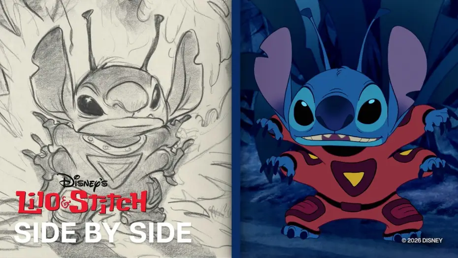 Video for the film Lilo & Stitch — Lilo et Stitch Côte à côte | Le Crash | Storyboard contre Film | @disneyfr