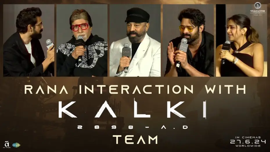 Video for the film KALKI 2898 - A.D — Rana Interaction with Kalki 2898 AD Movie Team at Pre Release Event @ Mumbai