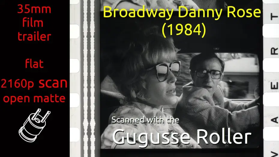 Video for the film Broadway Danny Rose — Broadway Danny Rose (1984) 35mm film trailer, B&W, flat open matte, 2160p